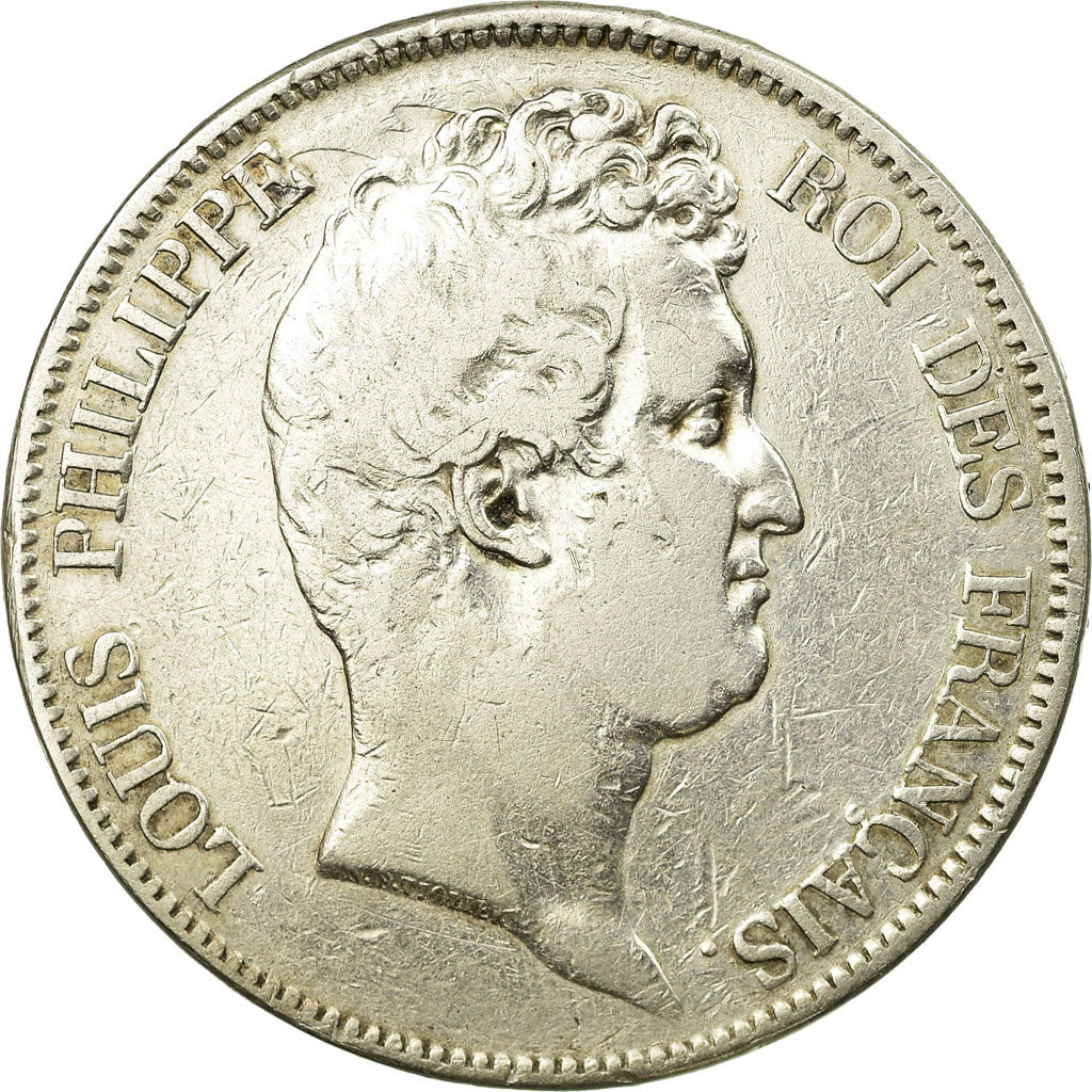 Coin, France, Louis-Philippe, 5 Francs, 1830, Paris, VF(30-35), Silver