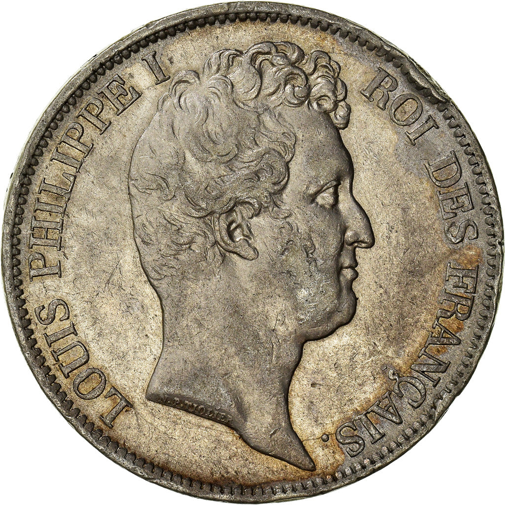 Moneta, Francia, Louis-Philippe, 5 Francs, 1831, Rouen, BB, Argento, Gadoury:676