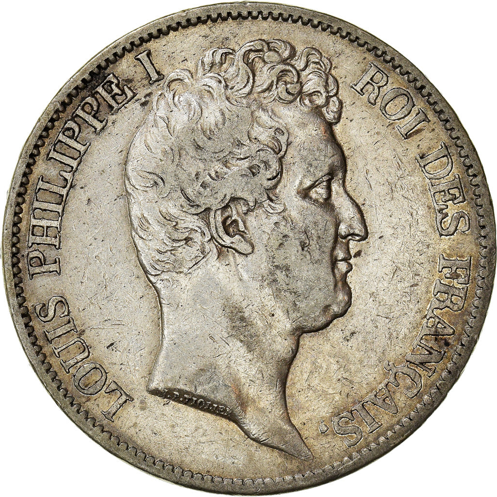 Coin, France, Louis-Philippe, 5 Francs, 1831, Bordeaux, EF(40-45), Silver