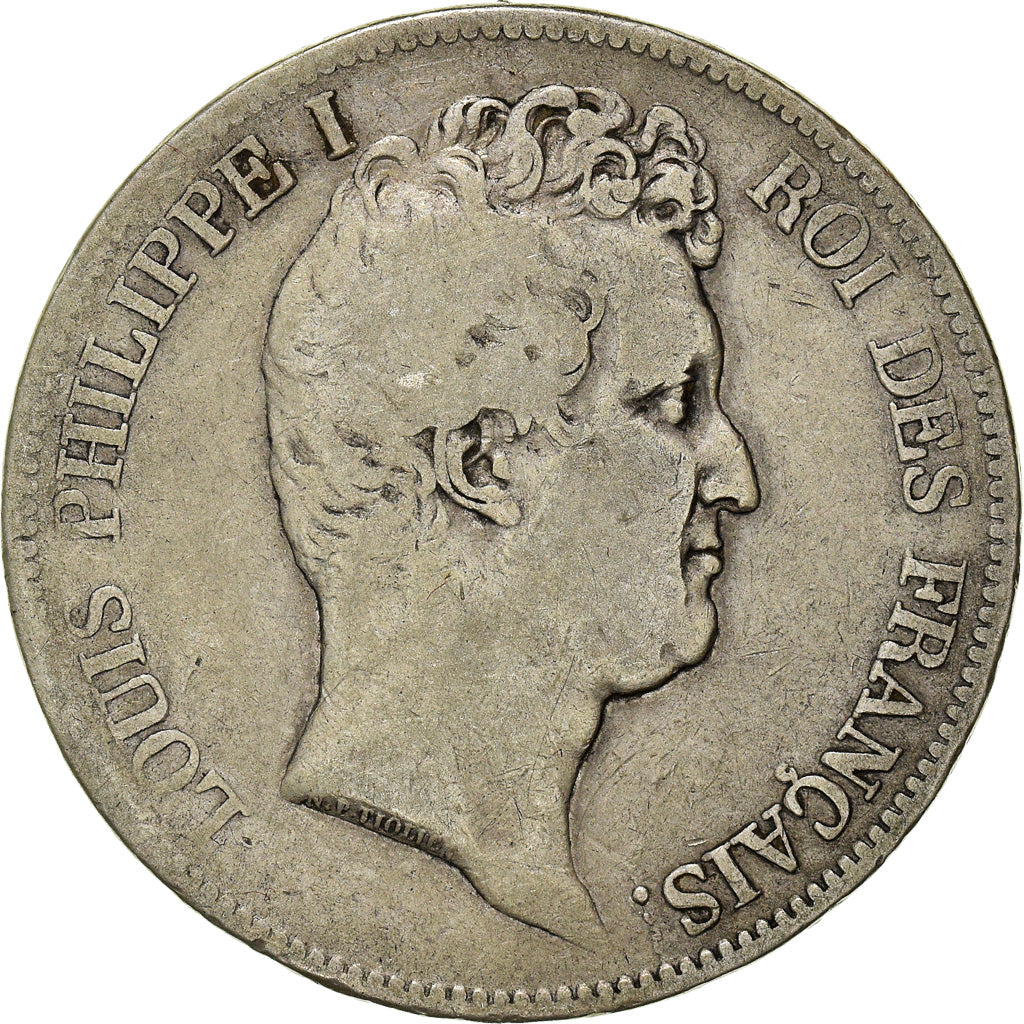 Coin, France, Louis-Philippe, 5 Francs, 1831, Nantes, VF(30-35), Silver