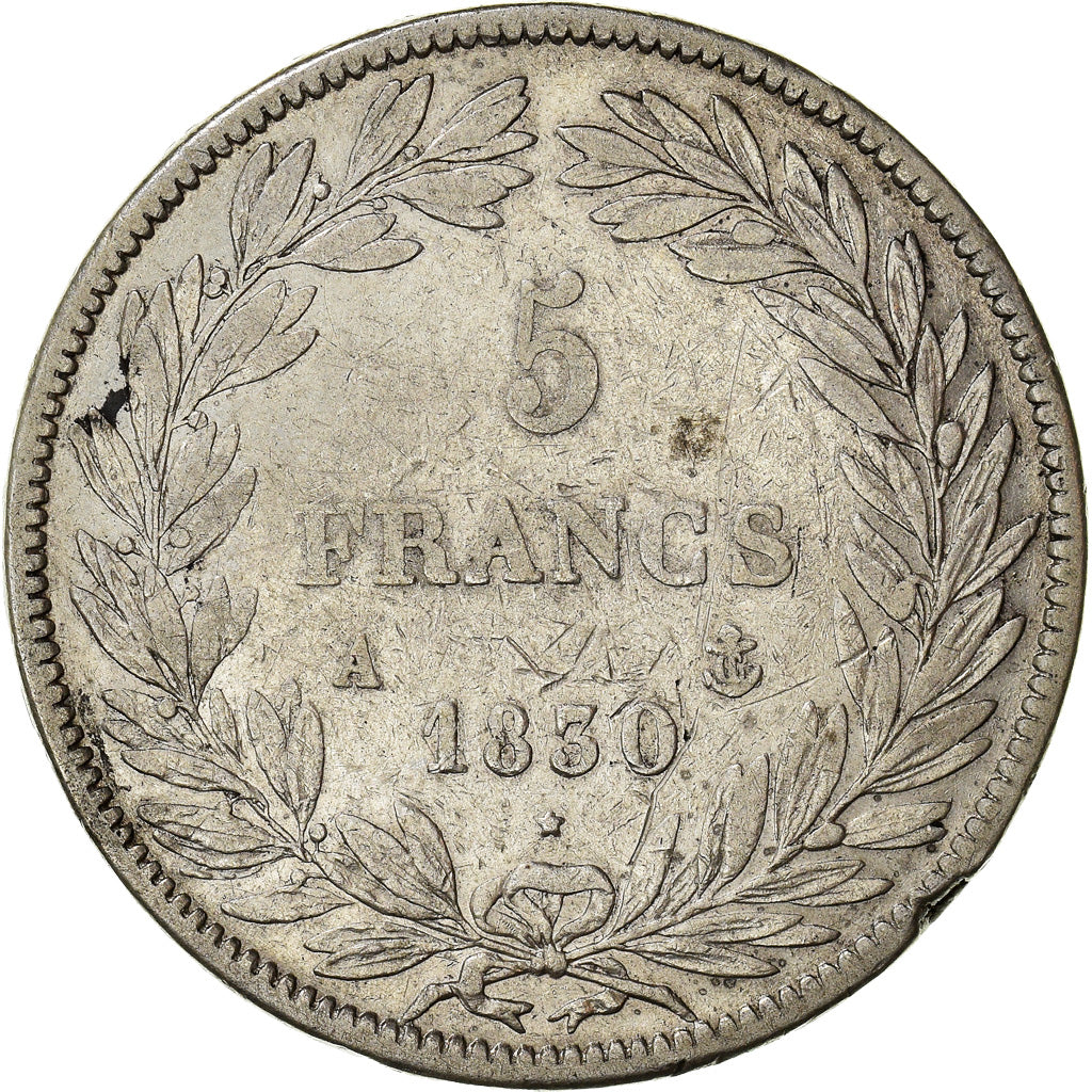 Monnaie, France, Louis-Philippe, 5 Francs, 1830, Paris, TB+, Argent