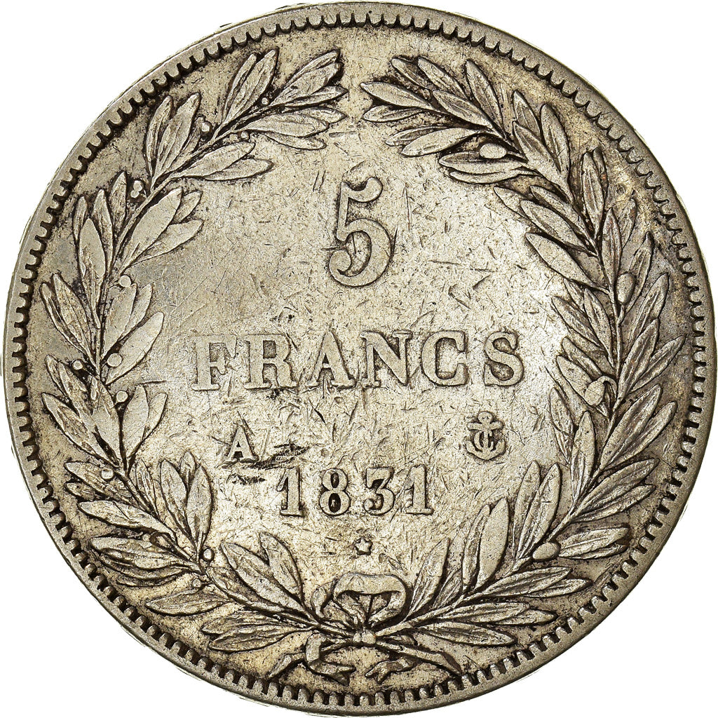 Monnaie, France, Louis-Philippe, 5 Francs, 1831, Paris, TB+, Argent