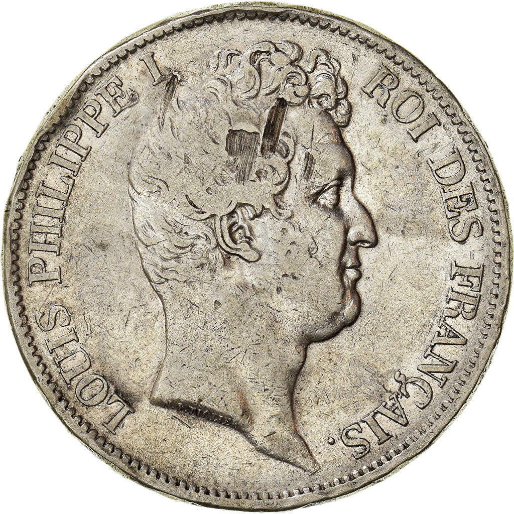 Coin, France, Louis-Philippe, 5 Francs, 1831, Lille, VF(30-35), Silver