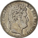 Münze, Frankreich, Louis-Philippe, 5 Francs, 1837, Strasbourg, S+, Silber