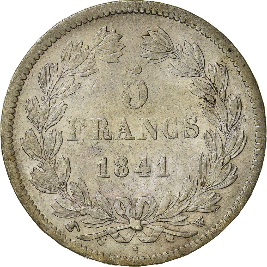 Coin, France, Louis-Philippe, 5 Francs, 1841, Lille, EF(40-45), Silver