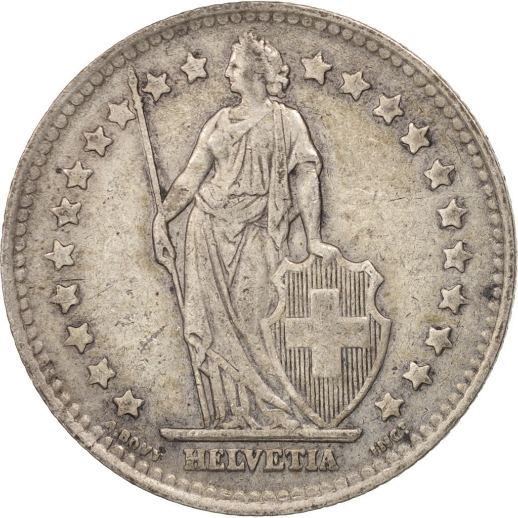 Coin, Switzerland, Franc, 1945, Bern, AU(50-53), Silver, KM:24