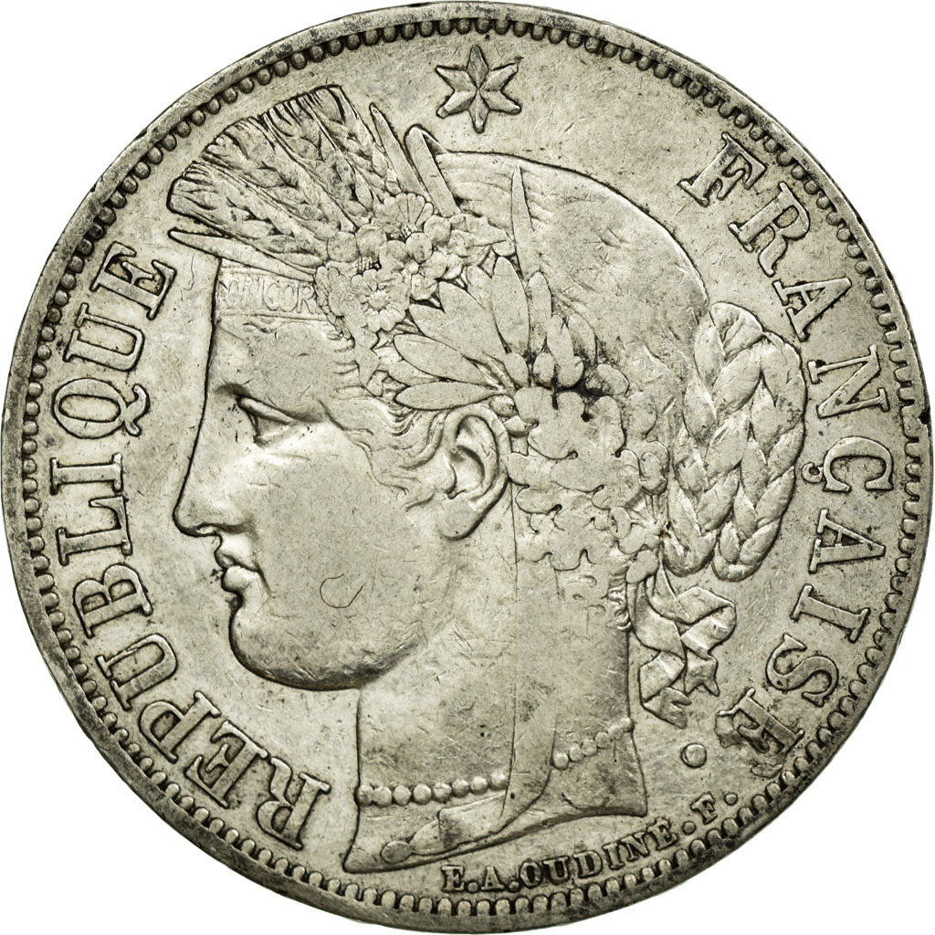 Monnaie, France, Cérès, 5 Francs, 1849, Paris, TTB, Argent, KM:761.1