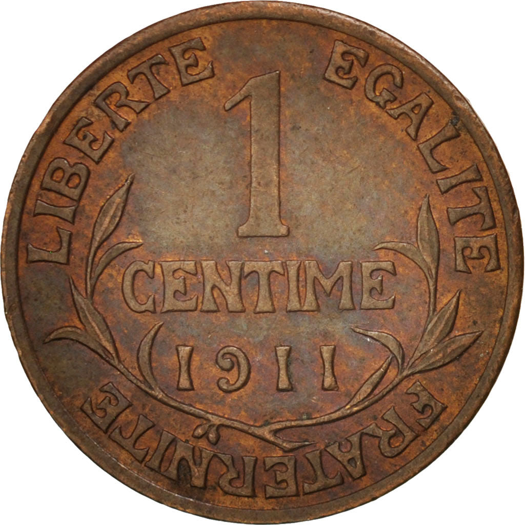 Coin, France, Dupuis, Centime, 1911, Paris, AU(50-53), Bronze, KM:840