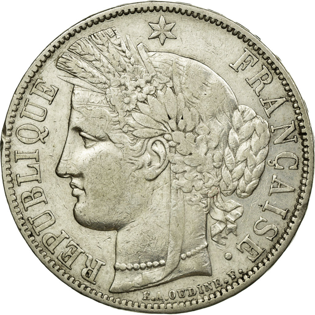 Monnaie, France, Cérès, 5 Francs, 1850, Paris, TTB, Argent, KM:761.1