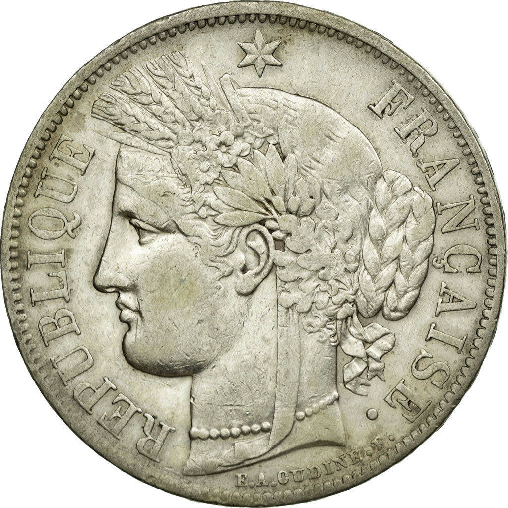 Coin, France, Cérès, 5 Francs, 1851, Paris, EF(40-45), Silver, Gadoury:719