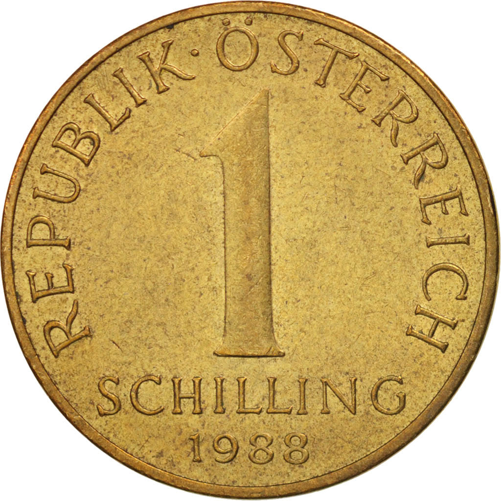 Coin, Austria, Schilling, 1988, AU(55-58), Aluminum-Bronze, KM:2886