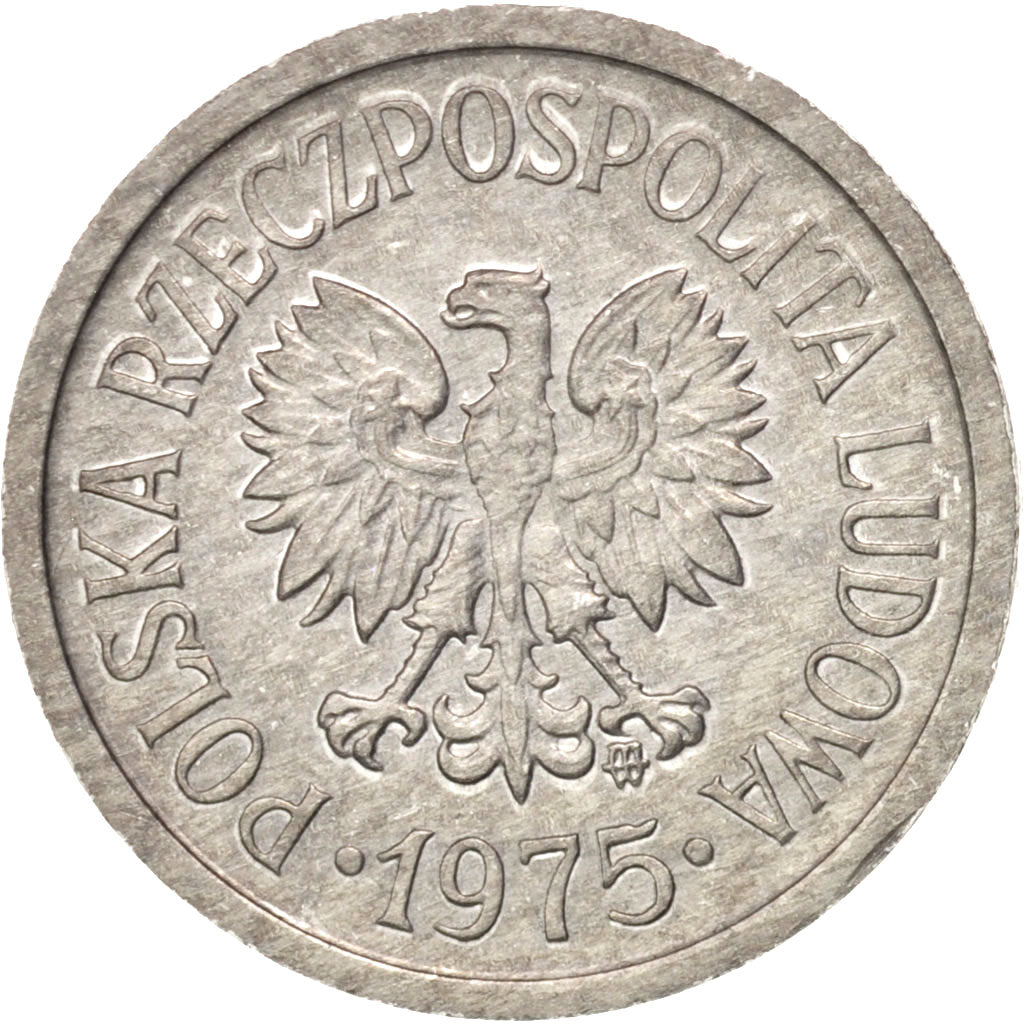Munten, Polen, 10 Groszy, 1975, Warsaw, UNC, Aluminium, KM:AA47
