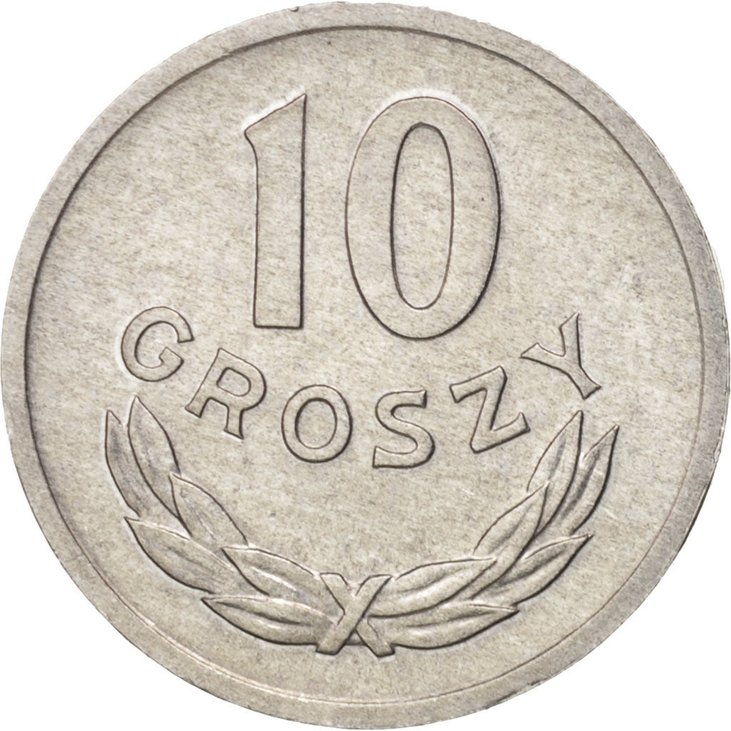 Munten, Polen, 10 Groszy, 1975, Warsaw, UNC, Aluminium, KM:AA47