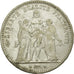 Coin, France, Hercule, 5 Francs, 1877, Bordeaux, VF(30-35), Silver, KM:820.2