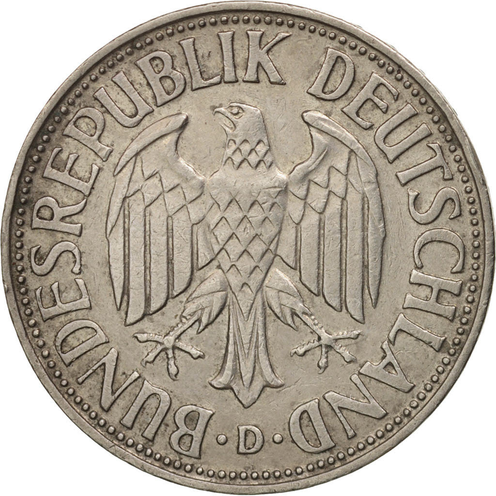 Munten, Federale Duitse Republiek, Mark, 1956, Munich, ZF+, Copper-nickel