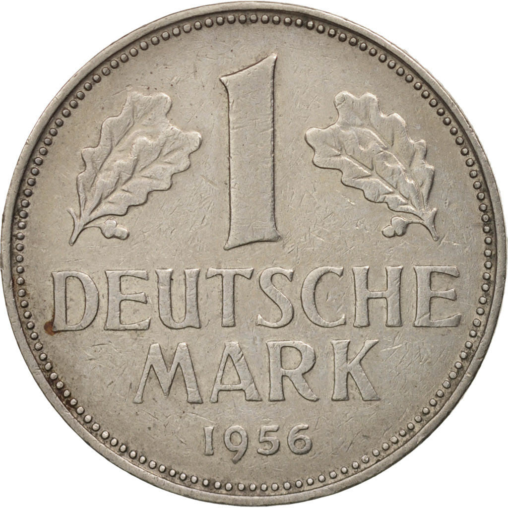 Munten, Federale Duitse Republiek, Mark, 1956, Munich, ZF+, Copper-nickel