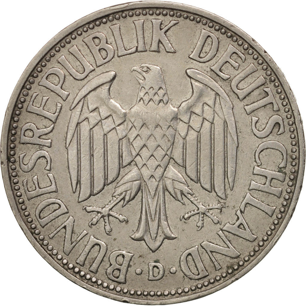 Coin, GERMANY - FEDERAL REPUBLIC, Mark, 1962, Munich, AU(55-58), Copper-nickel