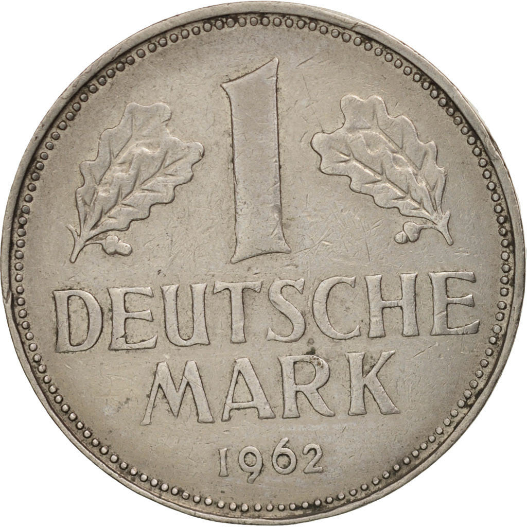 Coin, GERMANY - FEDERAL REPUBLIC, Mark, 1962, Munich, AU(55-58), Copper-nickel