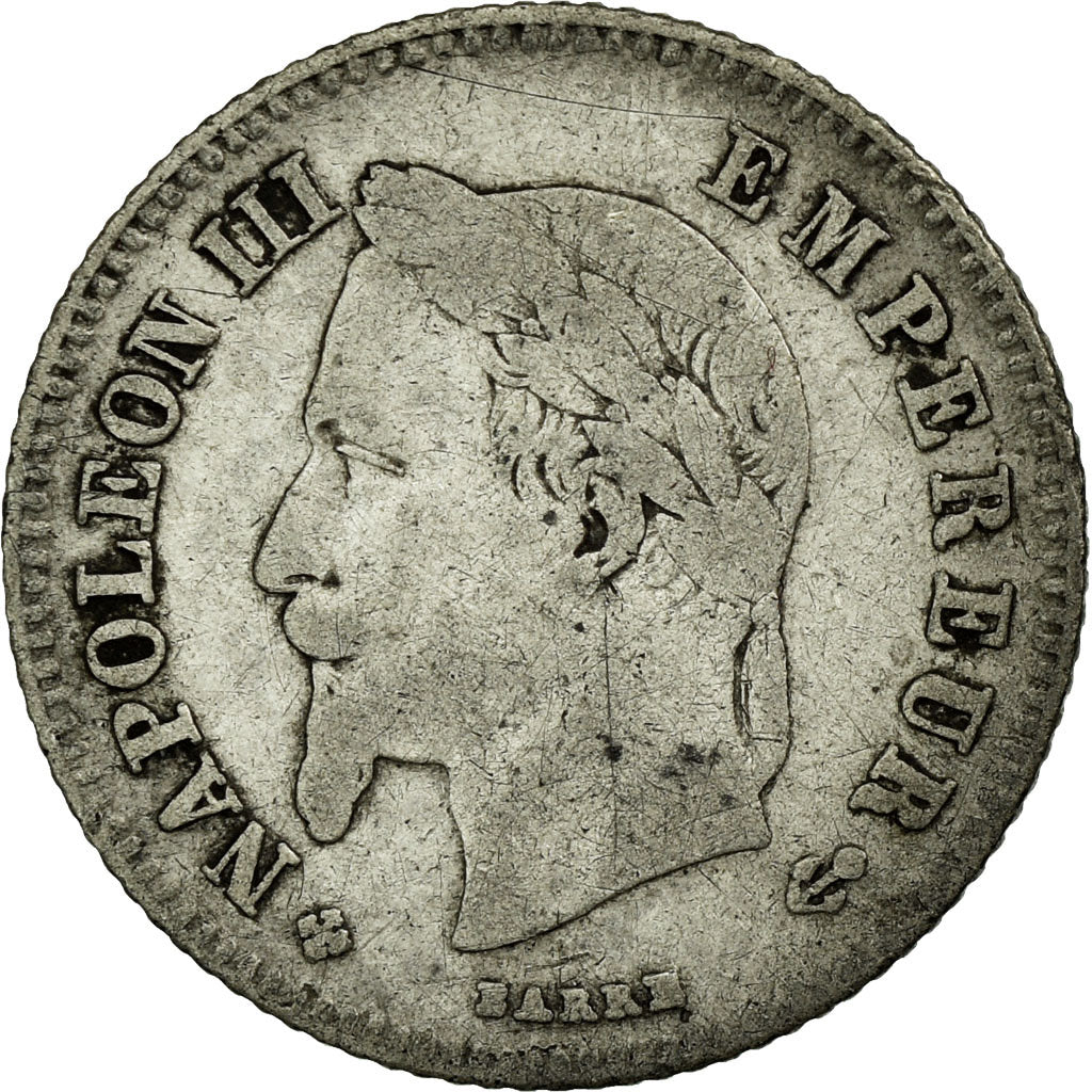 Coin, France, Napoleon III, Napoléon III, 20 Centimes, 1864, Strasbourg