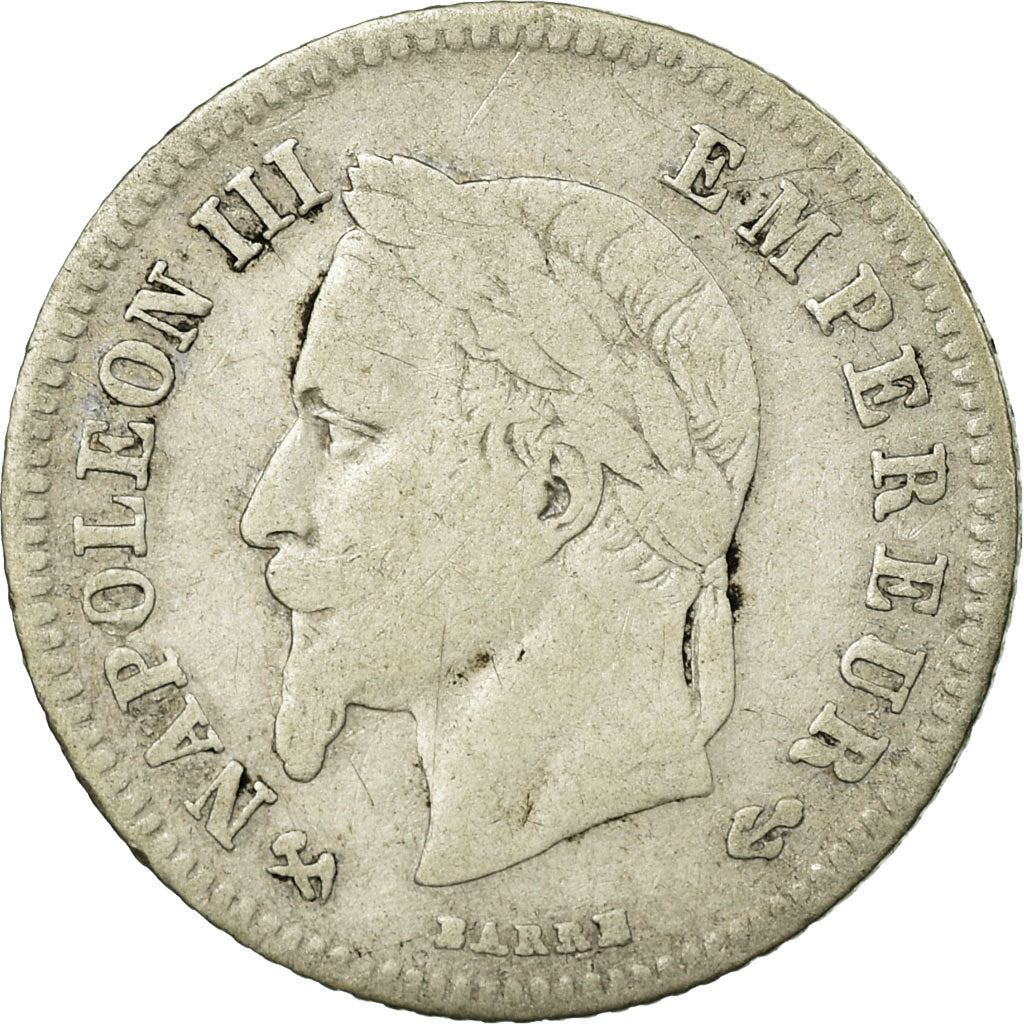 Monnaie, France, Napoleon III, Napoléon III, 20 Centimes, 1866, Bordeaux, TB