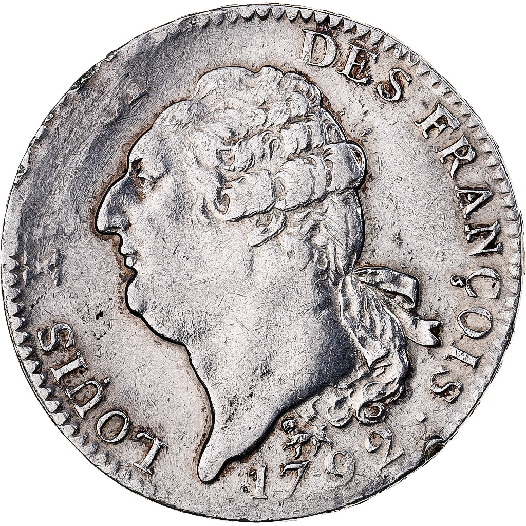 Frankrijk, Louis XVI, Écu de 6 livres françois, 1792 / AN 4, Paris, 2nd