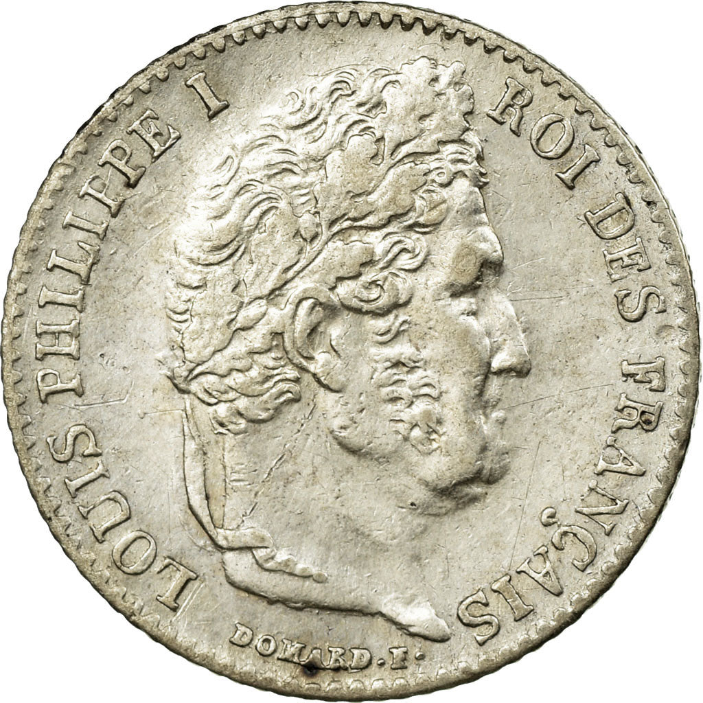 Coin, France, Louis-Philippe, 1/4 Franc, 1835, Paris, EF(40-45), Silver