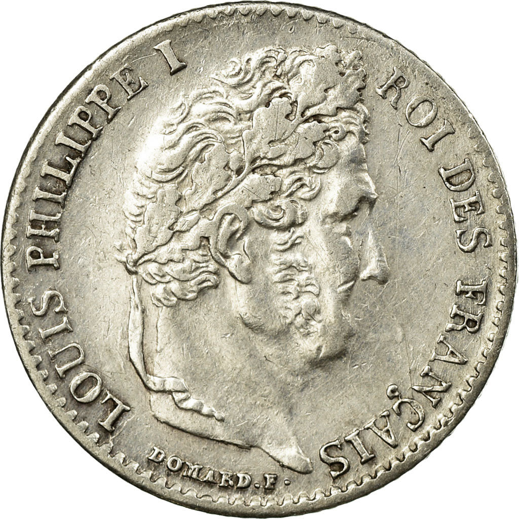 Coin, France, Louis-Philippe, 1/4 Franc, 1835, Paris, EF(40-45), Silver