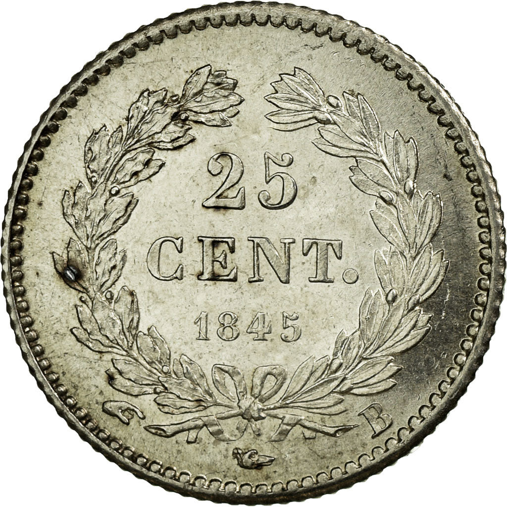 Coin, France, Louis-Philippe, 25 Centimes, 1845, Rouen, MS(60-62), Silver