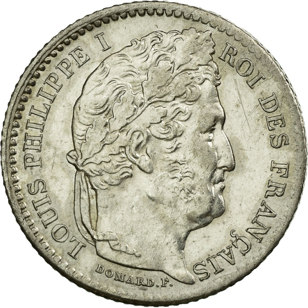 Monnaie, France, Louis-Philippe, 25 Centimes, 1845, Rouen, SUP, Argent