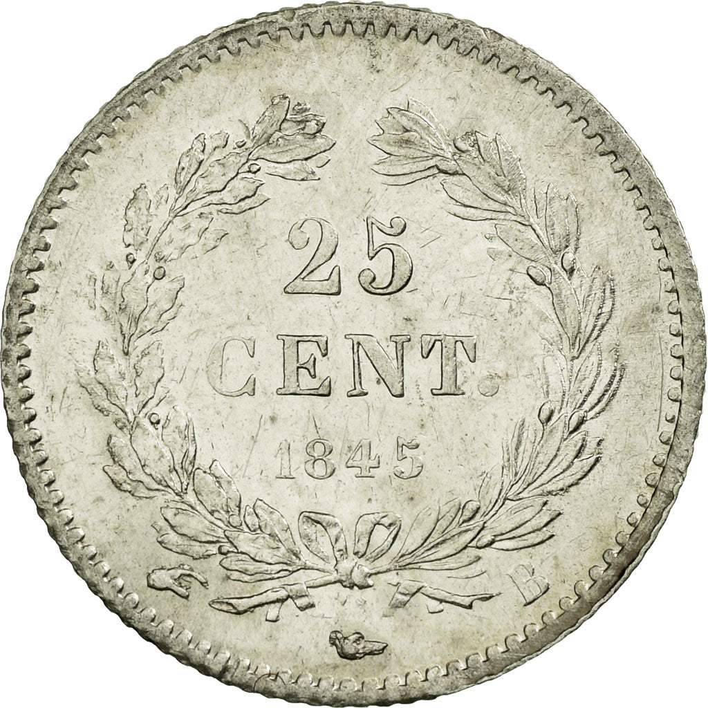 Monnaie, France, Louis-Philippe, 25 Centimes, 1845, Rouen, SUP, Argent