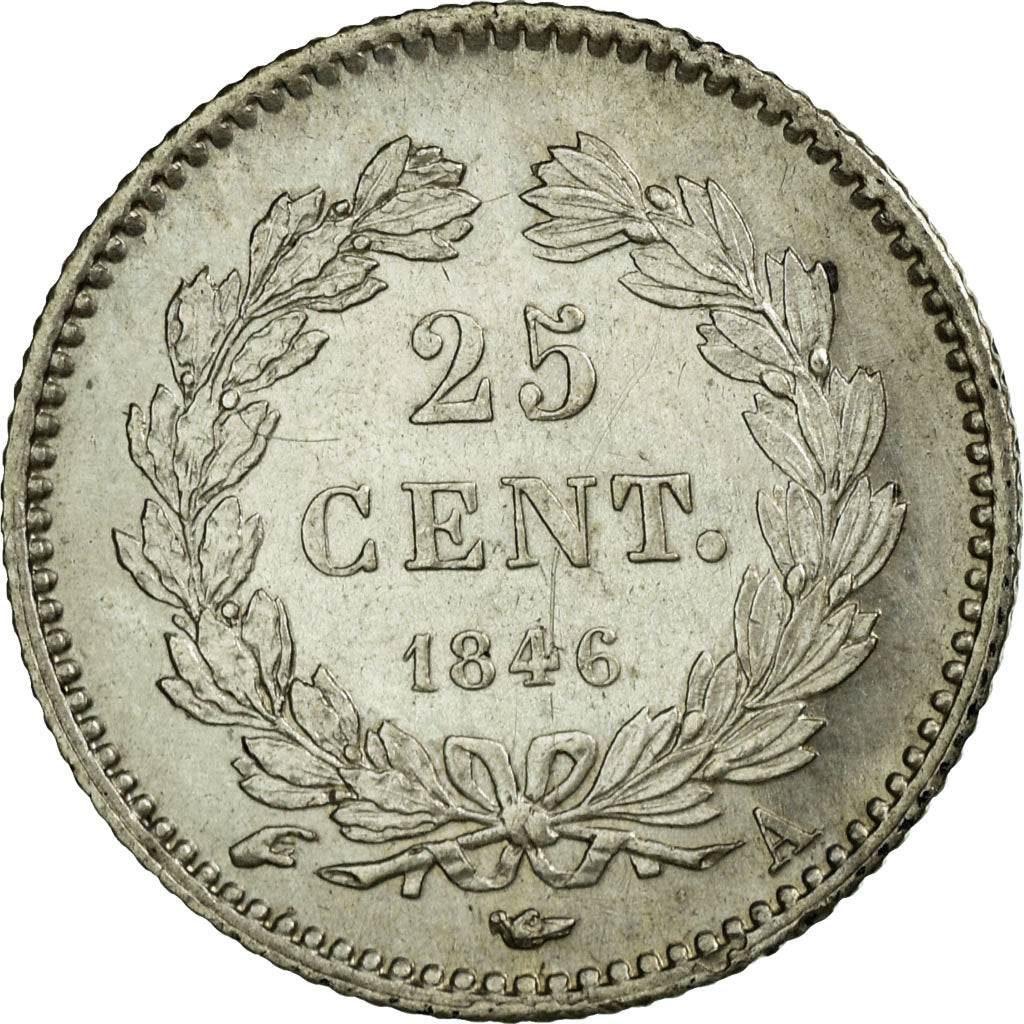 Coin, France, Louis-Philippe, 25 Centimes, 1846, Paris, AU(50-53), Silver