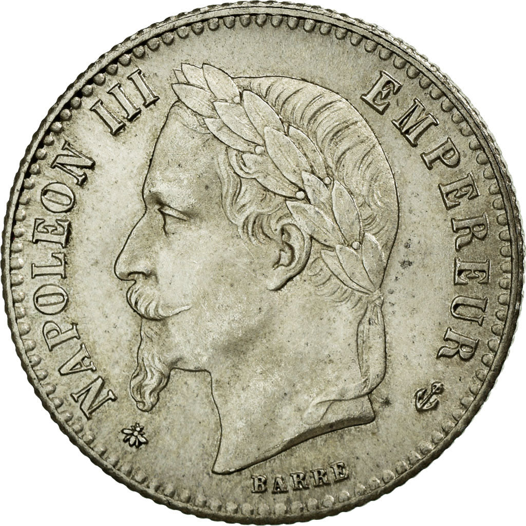 Moneda, Francia, Napoleon III, Napoléon III, 50 Centimes, 1866, Paris, EBC+