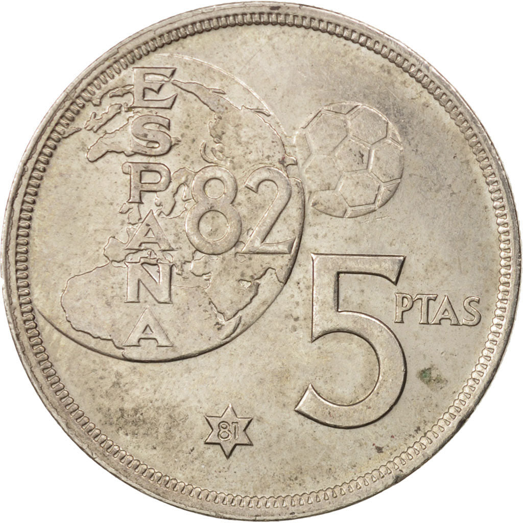 Coin, Spain, Juan Carlos I, 5 Pesetas, 1980, AU(55-58), Copper-nickel, KM:817