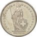 Coin, Switzerland, 2 Francs, 1990, Bern, MS(60-62), Copper-nickel, KM:21a.3