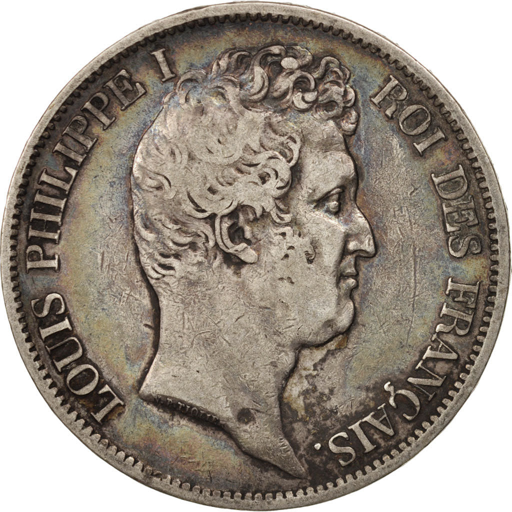 Coin, France, Louis-Philippe, 5 Francs, 1831, Lille, VF(30-35), Silver