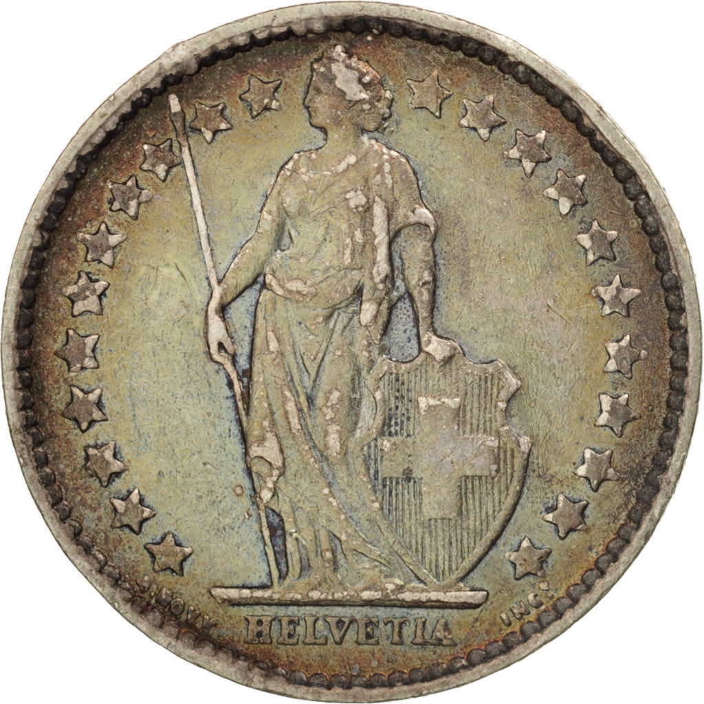 Coin, Switzerland, 1/2 Franc, 1940, Bern, EF(40-45), Silver, KM:23