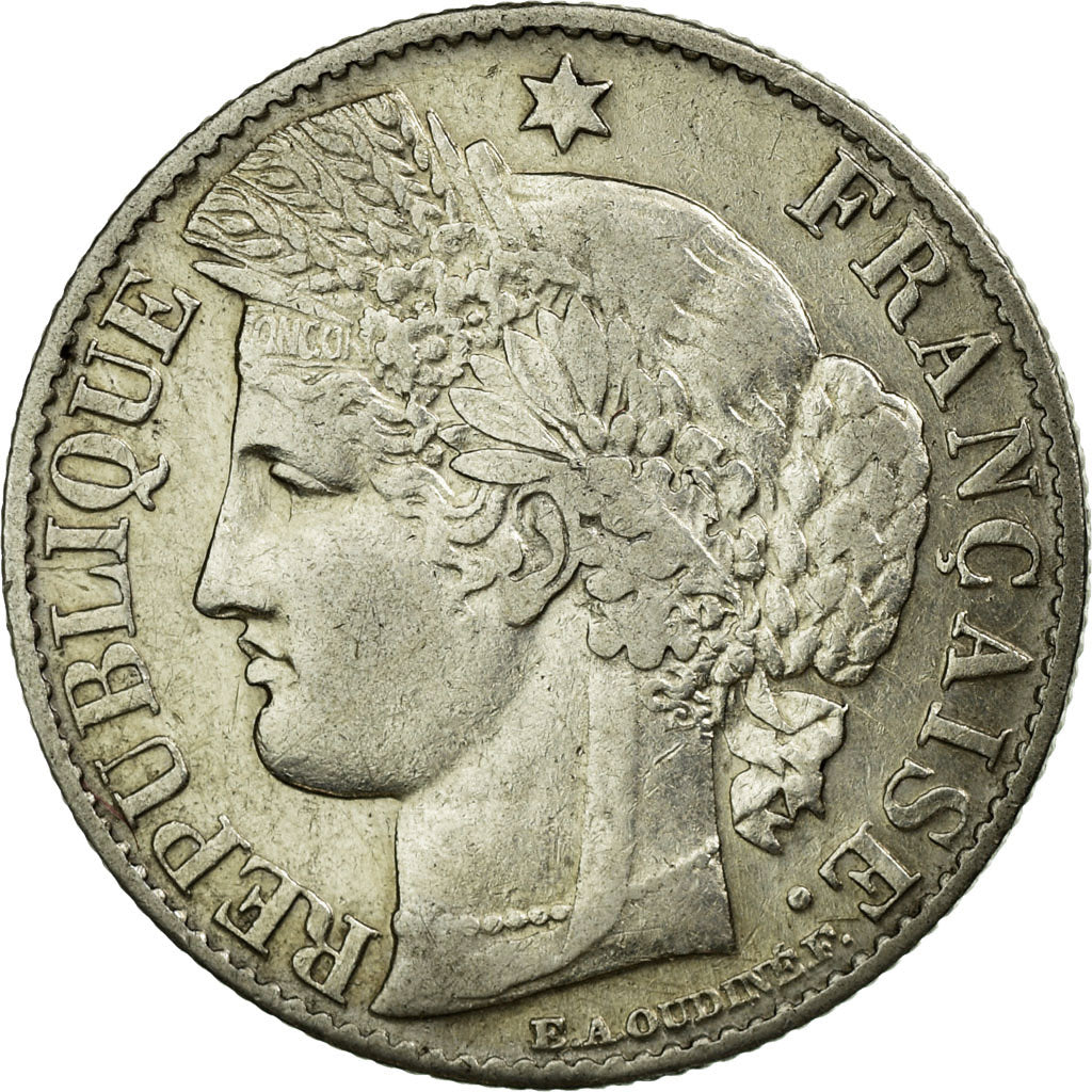 Moneta, Francia, Cérès, 50 Centimes, 1882, Paris, BB+, Argento, KM:834.1