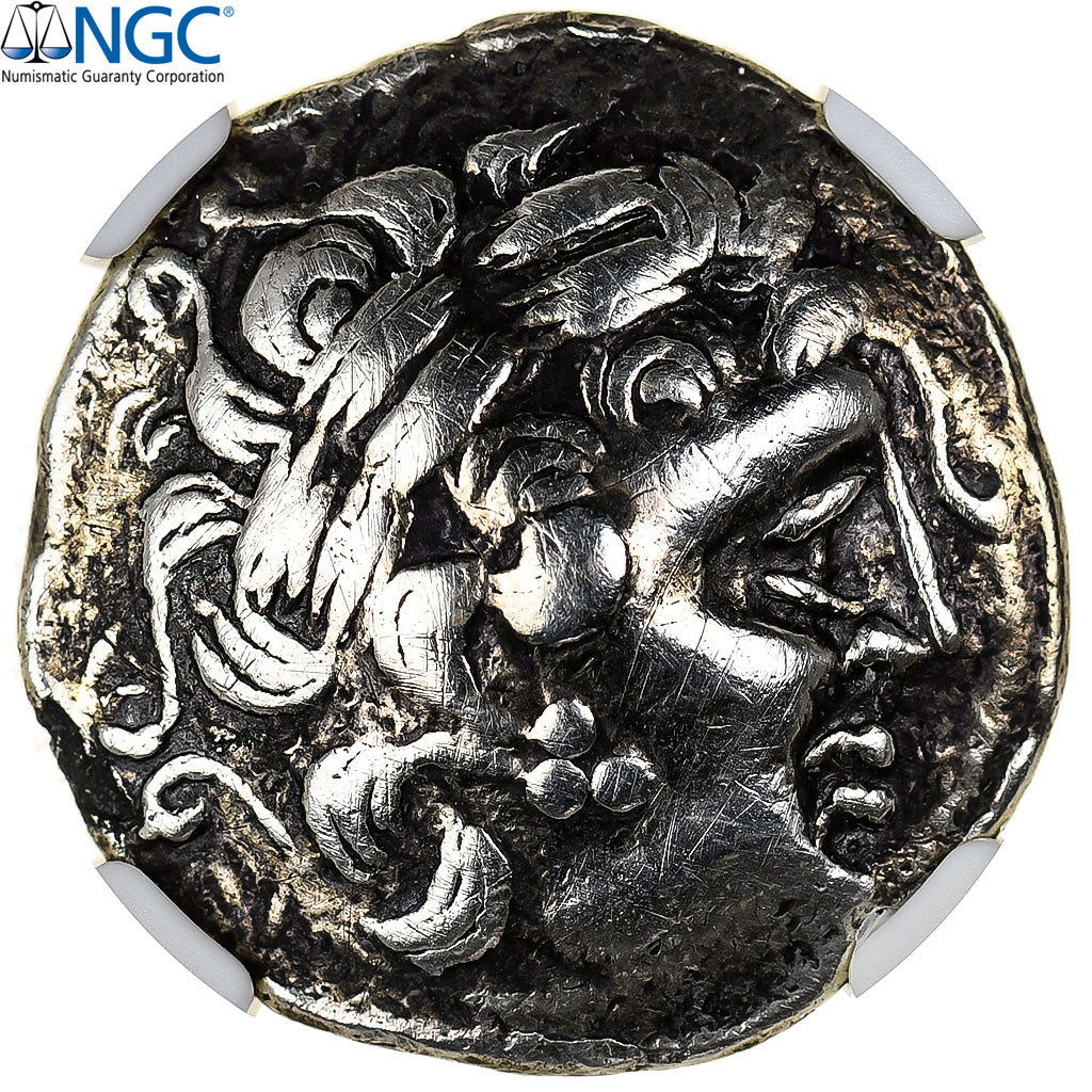 Aulerci Diablintes, Statère à la situle, 1st century BC, Electrum, NGC