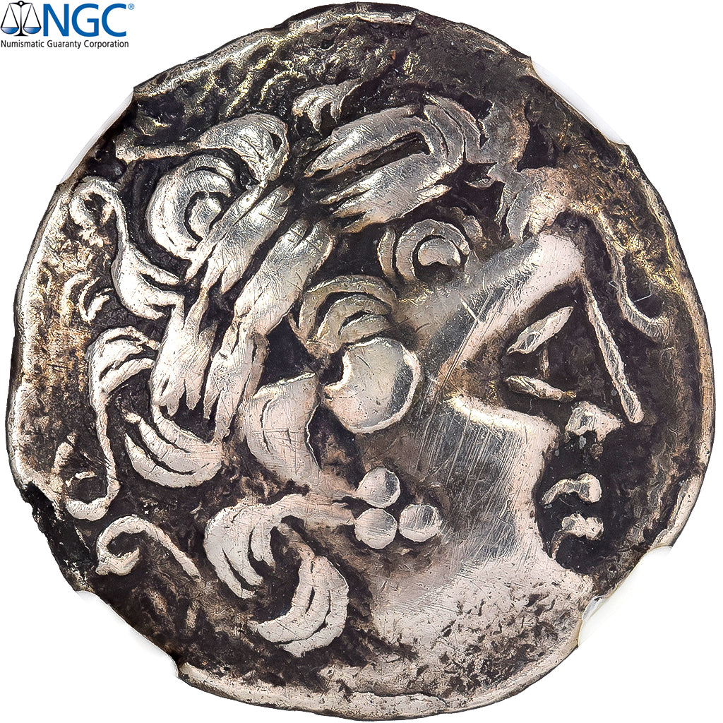 Aulerci Diablintes, Statère à la situle, 1st century BC, Electrum, NGC