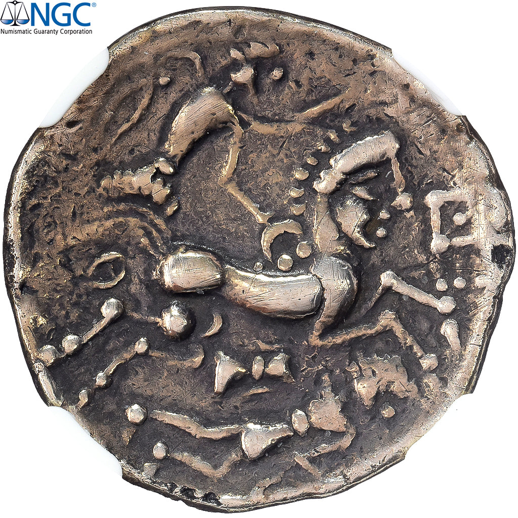 Aulerci Diablintes, Statère à la situle, 1st century BC, Electrum, NGC