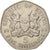 Coin, Kenya, 5 Shillings, 1985, British Royal Mint, MS(60-62), Copper-nickel
