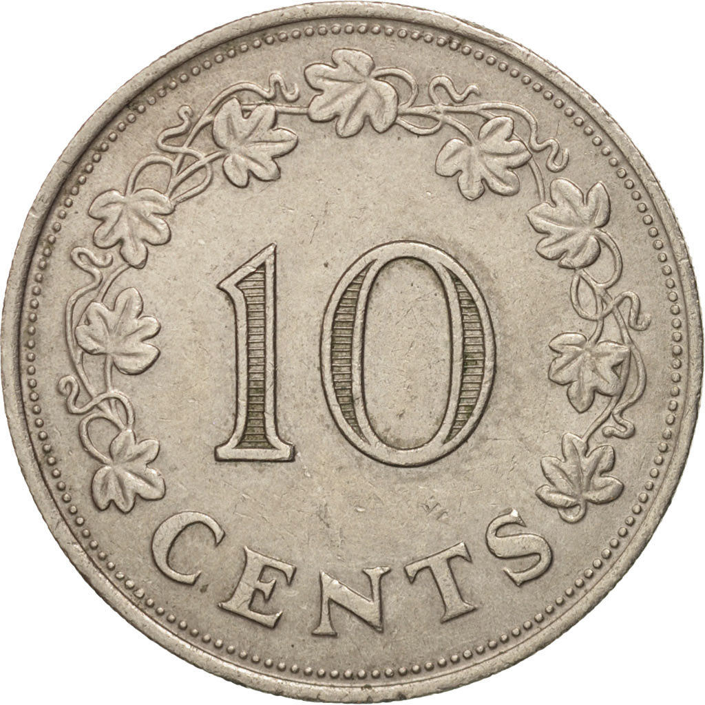 Munten, Malta, 10 Cents, 1972, British Royal Mint, PR, Copper-nickel, KM:11