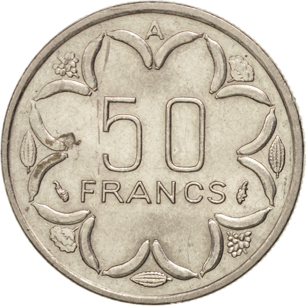 Moneta, Stati dell’Africa centrale, 50 Francs, 1985, Paris, SPL-, Nichel