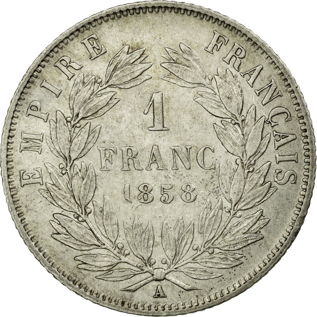 Münze, Frankreich, Napoleon III, Napoléon III, Franc, 1858, Paris, SS+