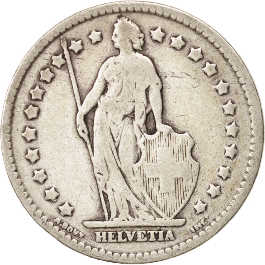 Coin, Switzerland, Franc, 1914, Bern, F(12-15), Silver, KM:24