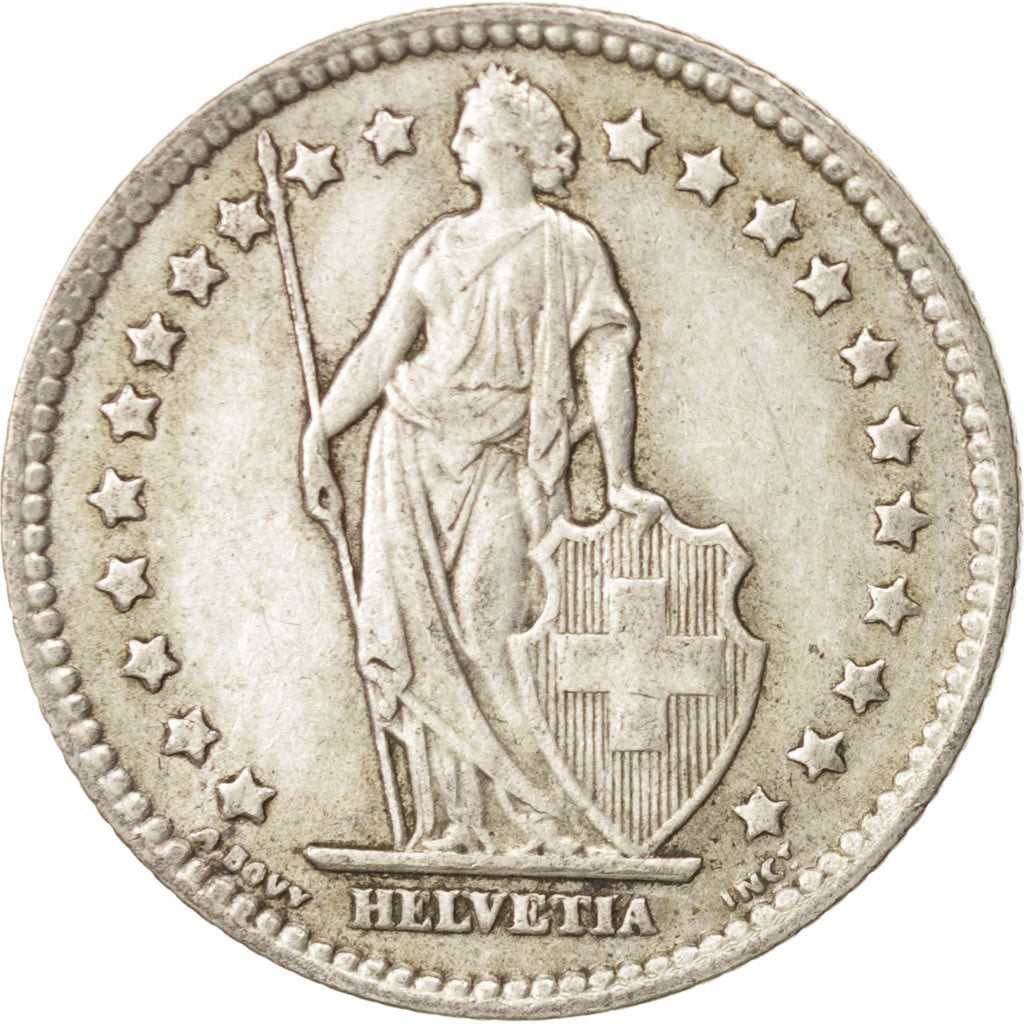 Coin, Switzerland, Franc, 1940, Bern, EF(40-45), Silver, KM:24