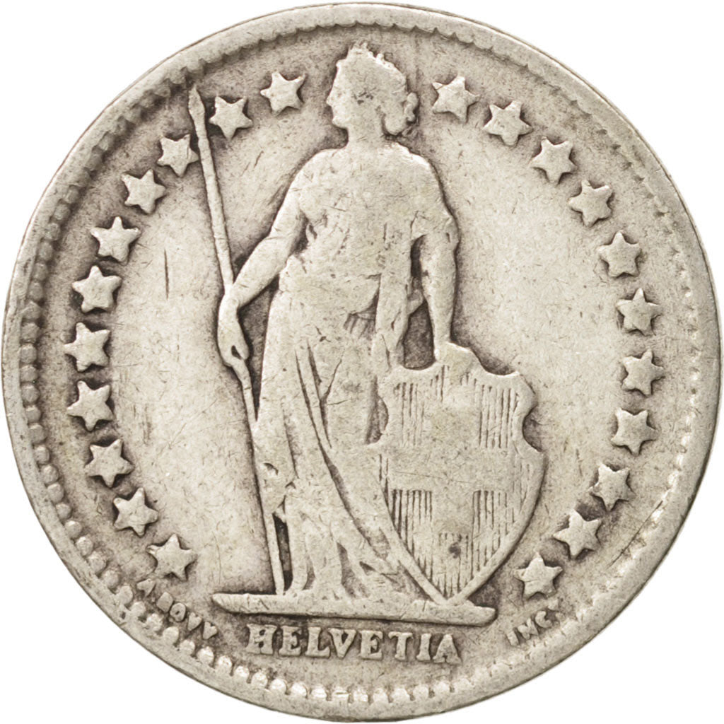 Coin, Switzerland, 1/2 Franc, 1920, Bern, VF(20-25), Silver, KM:23