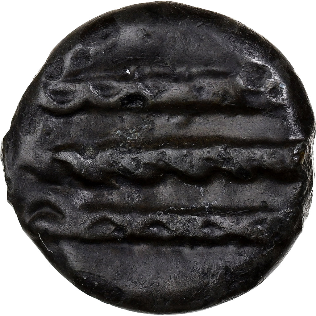 Aulerci Eburovices, Potin aux 3 lignes ondulées, c. 60-50 BC, Potin, AU(50-53)