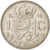 Munten, Nederland, Juliana, Gulden, 1954, ZF+, Zilver, KM:184