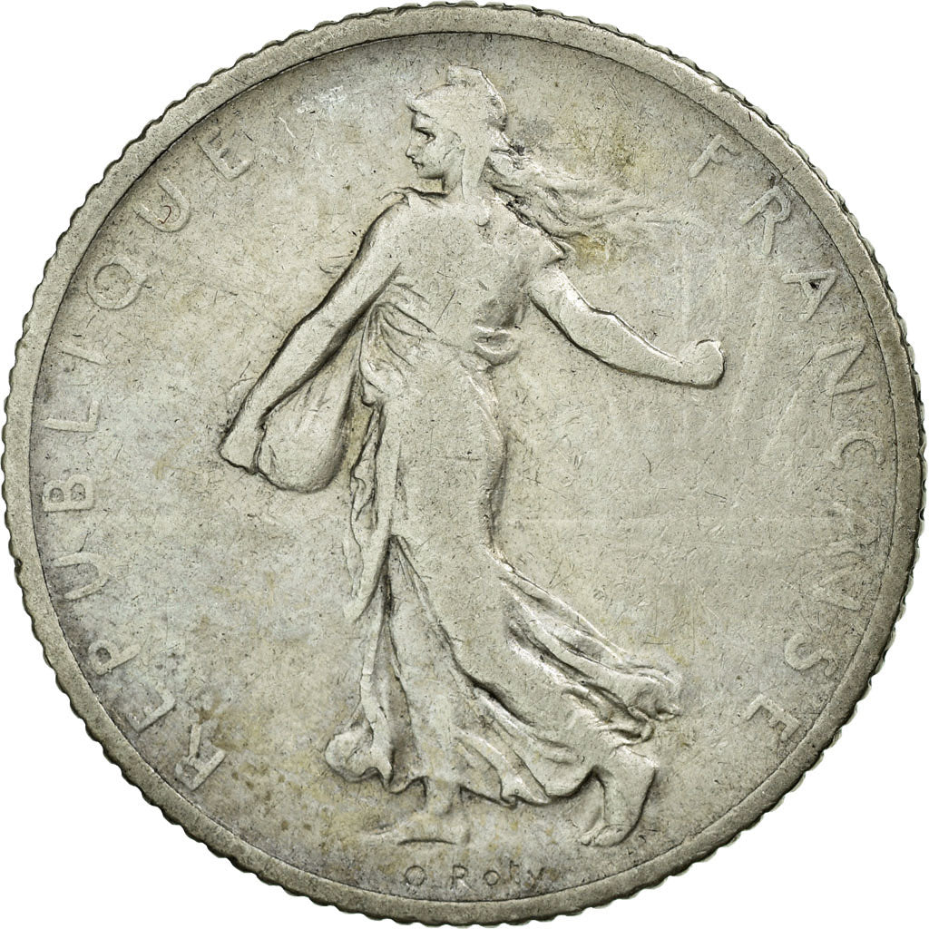 Coin, France, Semeuse, Franc, 1906, Paris, VF(20-25), Silver, KM:844.1